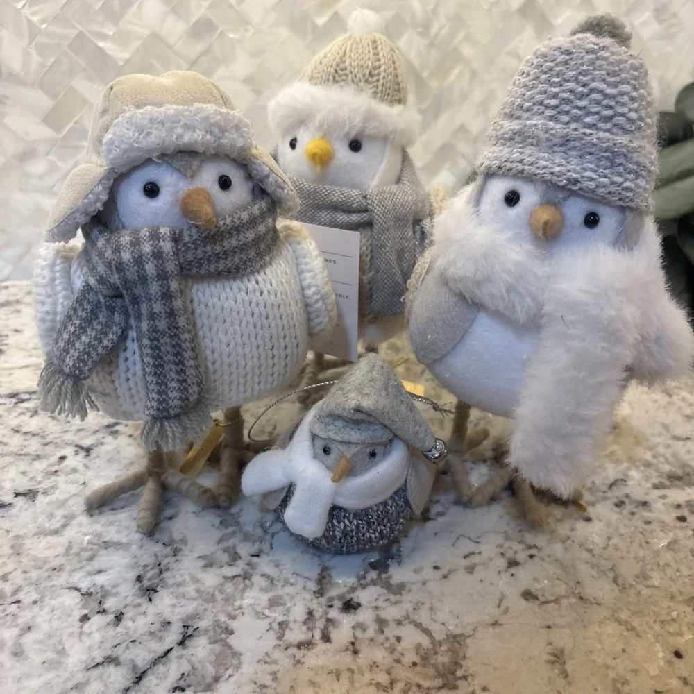 2022/23 Target Wondershop Christmas Holiday Birds Purl Tricot Cove A Mini White